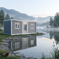 Expédition sous 20 jours – Maison conteneur préfabriquée extensible de 20 pieds ou 30 pieds, 5 chambres, type chalet