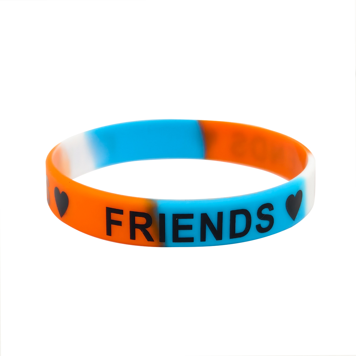 Orange & Sky Blue & White
