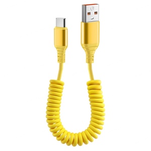 Cable de Carga de Datos para Teléfono de Alta Calidad de 66 W, 1.8 m, USB a Tipo C, Carga Rápida, Retráctil, para Uso en Automóviles - Product Image 3
