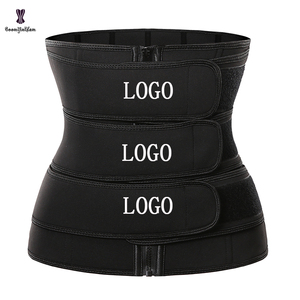 Alta qualità all'ingrosso Nylon Sauna sudore cintura <span class=keywords><strong>dimagrante</strong></span> vita Trainer tre bande con 9 ossa in acciaio - Product Image 1