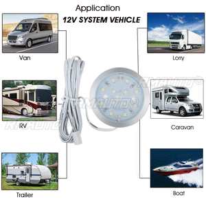 Plafonnier LED 12V pour voiture, lampe de lecture intérieure en alliage, pour caravane, bus, bateau, camping-car, maison - Product Image 5