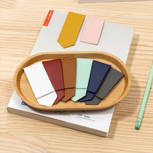 Colorful PU Leather Corner <b>Bookmarks</b> Simple Page Clip Keeper Book Mark Cute Page Corner <b>Bookmark</b> for Reading Lovers Teacher <b>Gift</b> - Product Image 2