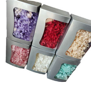 Pétalos de Hortensia Preservados, Flores Secas para Manualidades, Suministros para DIY, Regalo Perfecto para el Día de la Madre, Caja Cuadrada para Arte en Resina, Fabricación de Velas Eternas - Product Image 1