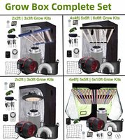 Kit complet de tente de culture intérieure 4x4 120x120 150x150x180 avec éclairage LED de culture 720w et accessoires, ventilateur DC, salle de culture pour tomates
