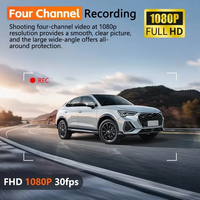 OEM 4 caméra 360 ° voiture DVR WiFi enregistreur vidéo Dash Cam pour caméra de voiture 1080P caméra de recul intérieure Vision nocturne pièces automobiles