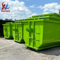 Vente directe usine – Conteneur à benne basculante en acier au carbone de bonne qualité pour déchets solides, idéal pour les chantiers de construction