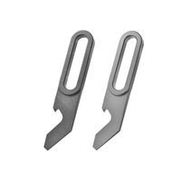 Porte-clés multifonction en alliage de titane, gadget d'ouverture rapide, ouvre-bouteille, tournevis, couteau, mini-palan, outil EDC QG038