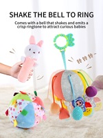 Balle en peluche 100% polyester de haute qualité personnalisée OEM Jouets éducatifs en tissu doux pour enfants avec sondeur intégré pour les enfants