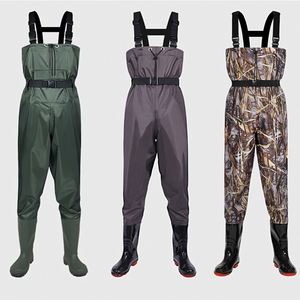 Tenue de pêche légère et respirante, pantalon de pluie assorti à des chaussures imperméables, waders de pêche pour la pêche en plein air - Product Image 1