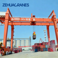 Grue portique sur rail de 50 tonnes de haute qualité, grue à conteneurs RMG, vente directe du fabricant pour port et espace industriel