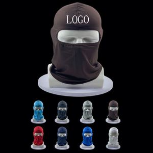 Masque facial intégral unisexe de haute qualité avec logo personnalisé, protection solaire, coupe-vent, masque de ski noir, cyclisme, course, pêche, en peluche - Product Image 1
