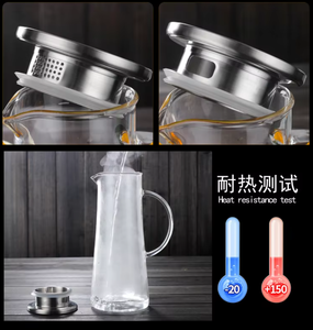 <span class=keywords><strong>Jarra</strong></span> Filtradora <span class=keywords><strong>de</strong></span> <span class=keywords><strong>Agua</strong></span> <span class=keywords><strong>de</strong></span> Vidrio <span class=keywords><strong>de</strong></span> Borosilicato <span class=keywords><strong>de</strong></span> Alta Calidad, Libre <span class=keywords><strong>de</strong></span> BPA, <span class=keywords><strong>con</strong></span> Taza, en Oferta - Product Image 4