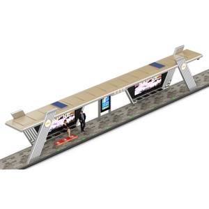Estación de Autobuses ZEMSO de Acero Inoxidable, Impermeable, con Sistema Digital Interactivo Moderno para Transporte Público al Aire Libre, Directo de Fábrica OEM - Product Image 5