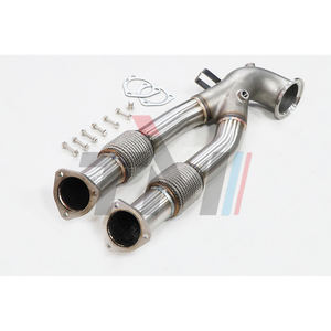 TM PERFORMANCE SS304 Cast 3,5 ''OD 2017 + EA855 EVO2 2,5 <span class=keywords><strong>TFSI</strong></span> Audi <span class=keywords><strong>RS3</strong></span> 8V 8Y TTRS Downpipe - Product Image 1