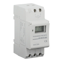 Temporizador Electrónico Programable Semanal Digital con Pantalla LCD de 24 Horas para Calentador de Agua de 30 Amperios
