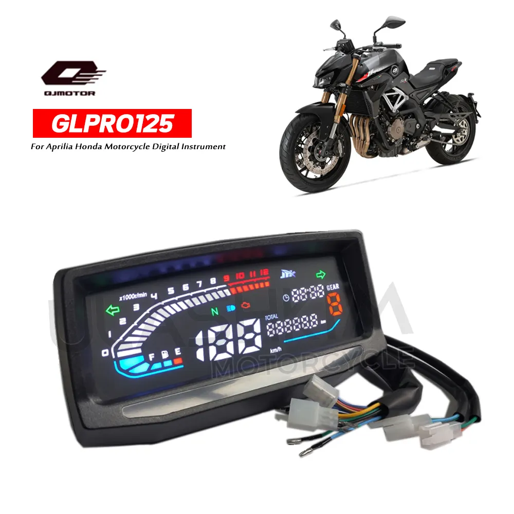 Honda GLPRO125 motosiklet dijital enstrüman Qjiang150 WY kilometre kod tablosu için Aprilia uygulanabilir