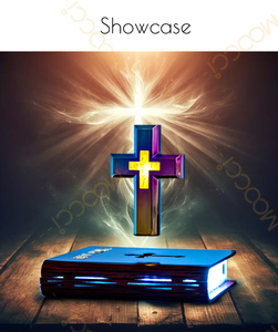 Novelty Gift <b>RGB</b> LED Starry Night Bedroom Light Cordless Magnetic Levitation Floating Cross Touch <b>Control</b> Eco-Friendly Dimmable - Product Image 4