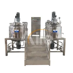Machine de fabrication de gel à ultrasons/machine émulsifiante homogène sous vide/ligne de production de machine cosmétique