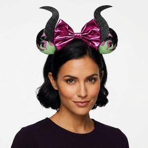 Diadema de Orejas de Mickey y <span class=keywords><strong>Minnie</strong></span> Mouse para Halloween, Unisex, Hecha a Mano, con Diseño Creativo de Lentejuelas para Niños - Product Image 6