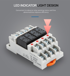 AIBEIKEN-Relé de potencia de bobina de CA, DPDT con base de enchufe con relé APAN3124, 12V, 24V, 110V, 220V - Product Image 6