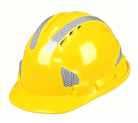 Casque de sécurité en ABS fluorescent réfléchissant, durable, résistant aux chocs, ventilé, multicolore, garantie 1 an