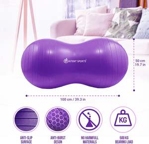 होम जिम फिटनेस के लिए mr स्पोर्ट्स मूंगफली बॉल फिजियो रोल योग संतुलन कुत्ते प्रशिक्षण बच्चों को कक्षा कार्यालय का उपयोग - Product Image 2