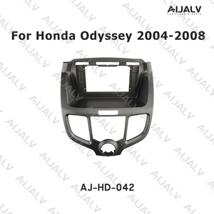 Cadre d'autoradio pour Honda <span class=keywords><strong>Odyssey</strong></span> 2004-2008, double DIN, panneau de tableau de bord 10 pouces, gris argenté, adaptateur en plastique monté sur <span class=keywords><strong>console</strong></span> - Product Image 2