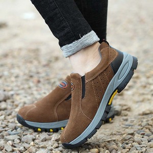 Slip-on Scarpe di Sicurezza In Acciaio Degli Uomini di Punta In Gomma Anti-smashing Anti-foratura Antiscivolo Traspirante Scarpe di Sicurezza Sul Lavoro - Product Image 6
