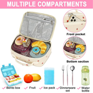 Kids <b>Lunch</b> <b>Box</b> Boys Girls Insulated <b>Lunch</b> Cooler Bag Reusable <b>Lunch</b> Tote Kit for <b>School</b> Travel - Product Image 4
