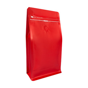 Zhihe Custom <b>Printed</b> <b>Coffee</b> Bean Packaging Bags With Valves Aluminum Foil Eight Side Seal Stand Up Pouches Airtight Zipper Pet - Product Image 2