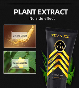 Titan Gel Dorado Crema para Agrandar el Pene 50ml Fórmula Herbal Natural Sin Hormonas/Efectos Secundarios Ayuda para Masajes Sexuales para Adultos Ayuda para la Erección - Product Image 4