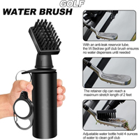 Brosse de nettoyage pour clubs de golf Caiton avec logo personnalisé, accessoires de golf pour le nettoyage des clubs