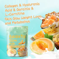 Poudre de Collagène Marin au Melon, Halal et Végétalienne, en Sachets Multi-Saveurs pour Boisson Beauté