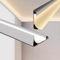 Lampe linéaire en saillie pour plafond Vente en gros Ombrage Lumière linéaire Plafond Plâtre Ligne Plafond Éclairage linéaire