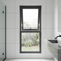 Ventana Moderna con Marco Delgado y Rotura de Puente Térmico, con Mosquitera, Aislada, Abatible, Color Personalizado para Villa Moderna