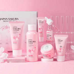 Set <span class=keywords><strong>de</strong></span> Regalo <span class=keywords><strong>de</strong></span> <span class=keywords><strong>Belleza</strong></span> Sakura Todo en Uno, Productos Veganos <span class=keywords><strong>para</strong></span> el Cuidado <span class=keywords><strong>de</strong></span> la Piel, Aclaramiento Natural, <span class=keywords><strong>Kit</strong></span> <span class=keywords><strong>de</strong></span> Cuidado Facial Sakura - Product Image 4