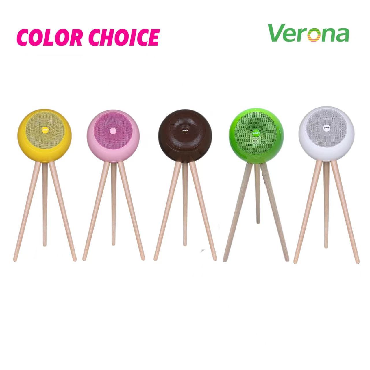 Decorative Active RGB Round for Speaker with Plastic Tripod Base for Wireless Home Audio in Living Room & Bedroom · image 4