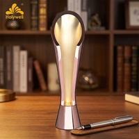 Nouvelle Arrivée 2026 – Trophée en Métal Or Rose Écologique, Gravure Personnalisée, Design Moderne, Coupe du Monde de Football, Compétition Sportive, Employé