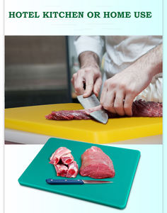 <span class=keywords><strong>Planche</strong></span> à découper rectangulaire professionnelle pliable en plastique rouge <span class=keywords><strong>avec</strong></span> réservoir de jus, surface non poreuse, non toxique, design multifonctionnel - Product Image 5