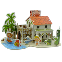 Modèle d'avion ancien en papier 3D, puzzle en mousse, jouet promotionnel
