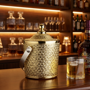 Cubo de Hielo de Lujo Decorado en Latón con Acabado Antideslustre - Accesorios de Bar - Product Image 2