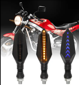 Luz de señal de giro Universal de 12V, luz LED intermitente de agua corriente para Moto, luz indicadora de motocicleta Bendablet para <span class=keywords><strong>Honda</strong></span> - Product Image 6