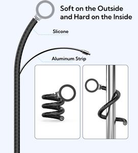 Soporte de escritorio flexible para cámara de acción de teléfono, bobinado en árboles, postes, rosca de 1/4 "para DJI <span class=keywords><strong>Gopro</strong></span> Insta360 - Product Image 6