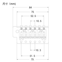 Accesorios para Instrumentos Musicales, Sistema de Trémolo Simple de Alta Calidad para Guitarra Eléctrica, Puente para Guitarra Eléctrica Modelo SQ ST, Fabricante