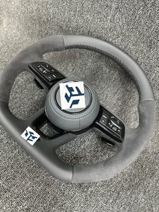 Housse de volant en cuir suédé cousue à la main Alcanta <span class=keywords><strong>Ra</strong></span> Wrap pour <span class=keywords><strong>Audi</strong></span> R8 Coupé <span class=keywords><strong>Audi</strong></span> Sport Edition TT Coupé 2015 - Product Image 6