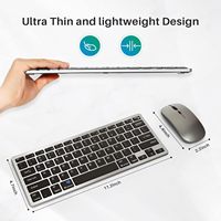 Logo Kustom ABS 78 tombol Keyboard dan Mouse Combo Bluetooth 5.0 Isi Ulang Daya Dua Saluran
