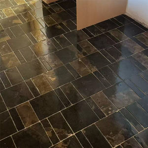 Dalles de pavage en pierre naturelle grise Blacklime de qualité supérieure, motif aléatoire, épaisseur importante, coupées à la main, résistantes à l'eau, durables, pour revêtement de sol de villa - Product Image 2