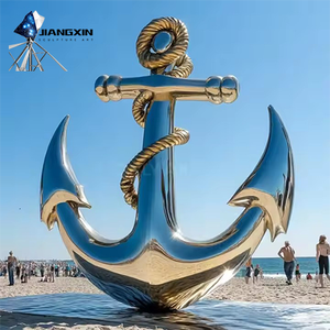 Thép không gỉ tàu Neo Điêu Khắc-gương vàng-Đánh bóng nghệ thuật biển cho cảnh quan bãi biển và ven biển (thời tiết) - Product Image 6