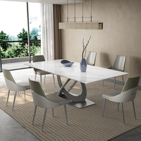 Table à manger rectangulaire antique ATUNUS en vente flash, pour salle à manger, cuisine, mobilier de maison, table à manger en marbre de luxe léger