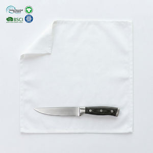 Servilletas de Hotel Resistentes, Blancas, de 20x20 Pulgadas, de Polialgodón, Impermeables, Ecológicas, Reutilizables, con Dobladillo y Etiqueta Personalizada para Eventos - Product Image 1